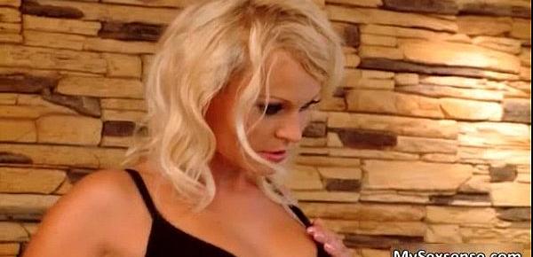  Sexy blonde Kathy Sweet gets her tight